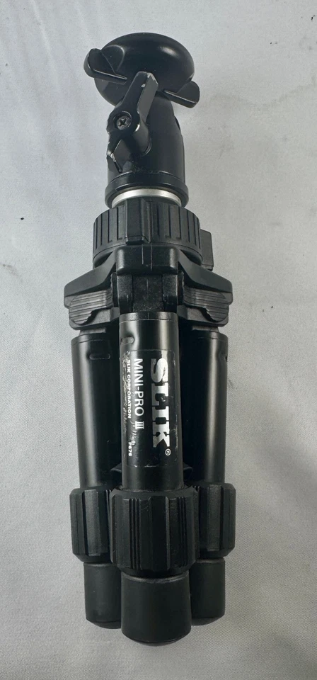 SLIK MINI-PRO III Tabletop Tripod 2-Section Aluminum with Ball Head SBH-100 - Image 3 of 4
