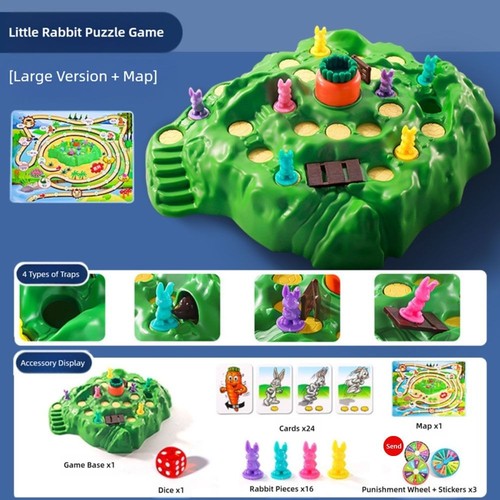 Cartoon Rabbit Interactive Defend Game Multicolor Interactive Toy Gift - Picture 7 of 12