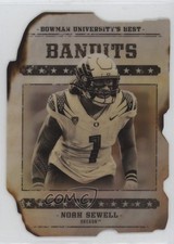 2022-23 Bowman U Gunslingers & Bandits Die-Cuts Noah Sewell #GB-21 1js3