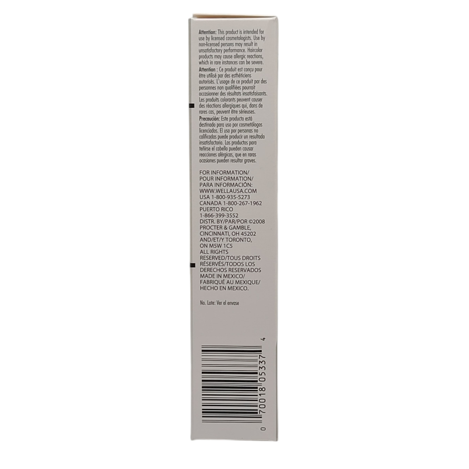 6 Pack Wella Color Charm Permanent Gel Hair Color 257/4G Dark Golden Brown 2 oz