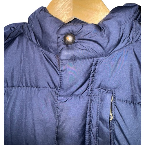 Vintage Polo Ralph Lauren Boys Puffer Coat Size 7 Navy Blue Warm Red Pony Winter - Picture 2 of 8