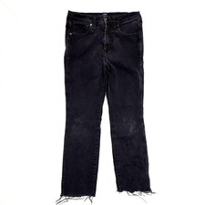 J Crew Jeans Womens 30 High Rise Vintage Straight Bootcut Raw Hem Y2K