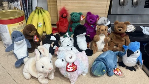 1990's - 2000 Vintage TY Beanie Babies Bear Collection Lot Of 15