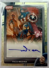 Marketplace image: 2026 Topps Chrome Marvel Spider-Man,Boy, Capt America  1/1 SUPERFRACTOR BGS 8.5