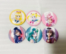 Sailor Moon Museum Sailor Moon Store Can Badge Set Collectible Pins 6 Pieces