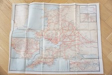 GWR Great Western Railway Map 66cm x 50cm Ref D