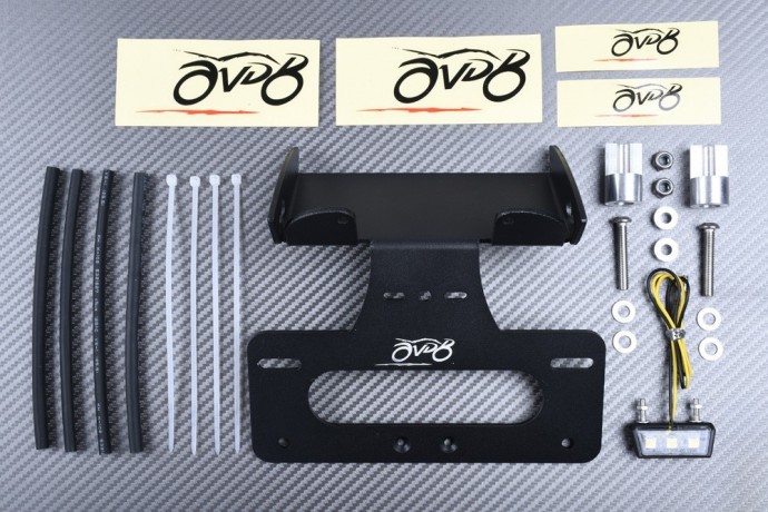 Support de plaque pour Ducati Monster 696 inclinable et résistant aux vibrations