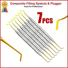 Dental Composite Filling Instruments Spatula  Plugger Titanium Gold Tips