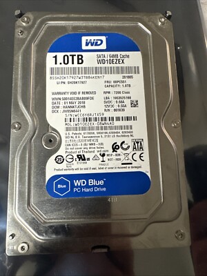 Western Digital Blue Desktop Hard Drive 1TB 3.5'' WD10EZEX Internal HDD SATA 