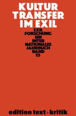 Kulturtransfer Im Exil, Paperback by Krohn, Klaus-Dieter (EDT), Brand New, Fr...