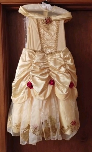 DISNEY PRINCESS BELLE COSTUME DRESS 3T-4T SPIRIT HALLOWEEN, NIP - Picture 2 of 17