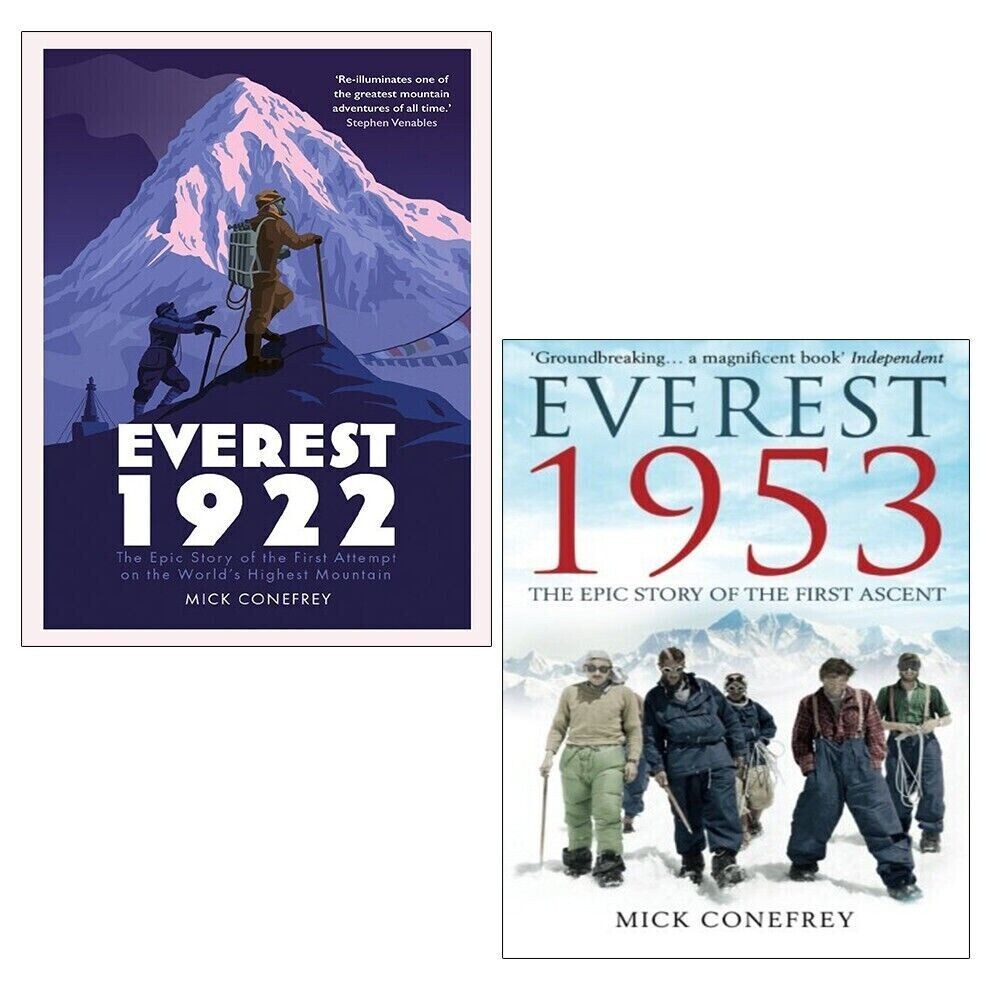 Mick Conefrey The Epic Story 2 Books Collection Set Everest 1922 | Everest 1953