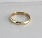 4Mm 10K Yellow Gold Men’S Women’S Band Ring Wedding Anniversary Engagement 5-9.5