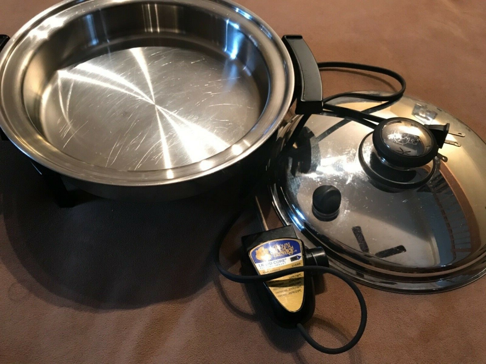 Health Craft Liquid Core Electric Skillet eBay