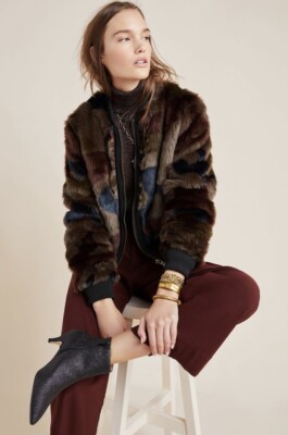 camo fur jacket