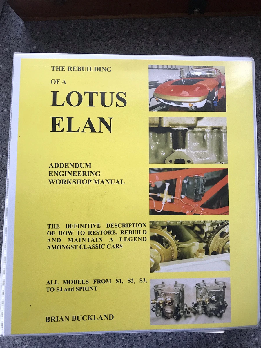 S2 Workshop Manuals Lotus Car Manuals and Literature for sale