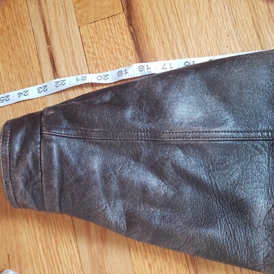 St. Johns Bay VTG lined Brown soft leather bomber jacket St. Johns Bay VTG lined Brown soft leather bomber jacket