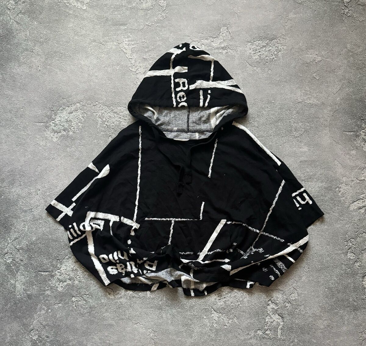 Rundholz Relaxed Oversized All Printed Hoodie Cape Poncho Rundholz Relaxed Oversized All Printed Hoodie Cape Poncho
