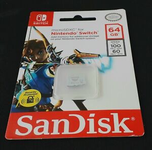 64gb Sandisk Micro Sd Sdxc Nintendo Switch Zelda Memory Card Ebay