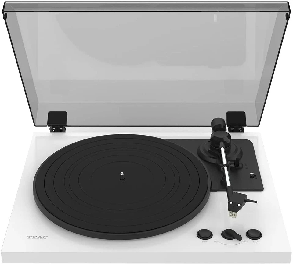 TEAC TN-175-W Vollautomatik Hifi Tocadiscos Impulsión de Correa, Blanco - Imagen 2 de 2