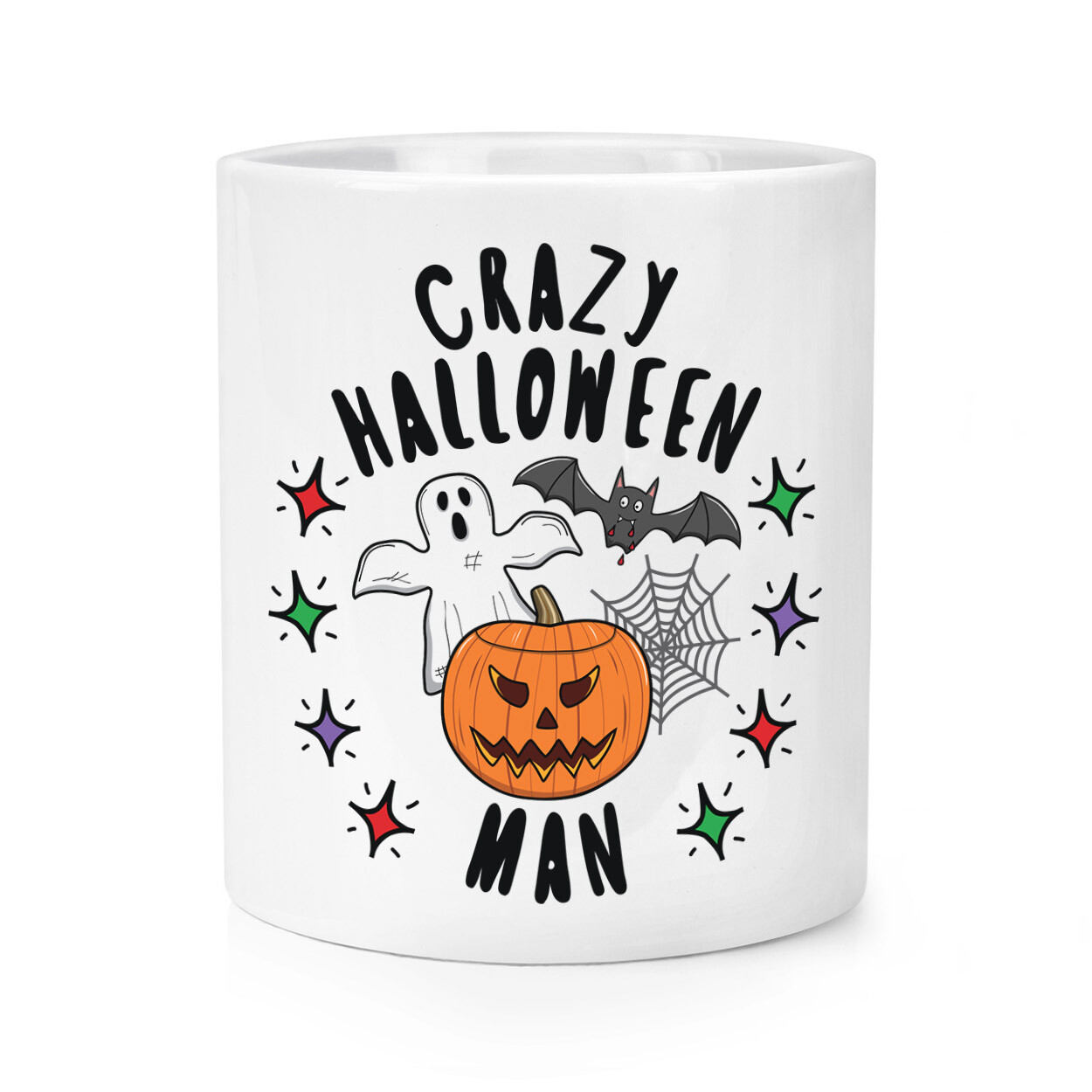 Pazzo Halloween Uomo Stars Trucco Pennello Matita Pot Papà Fidanzato Ghost Funny