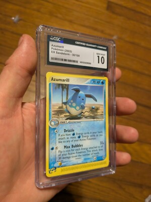 Buy (POP 9) CGC 10 GEM MINT Azumarill EX Sandstorm 30/100 Pokemon