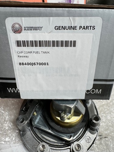 New Genuine Keeway Strike 125 Petrol Tank Fuel Cap & 2 Keys 88400J670001 - Picture 5 of 6