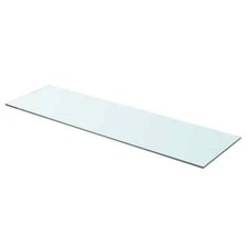 Shelf Panel Glass Clear 90x25 cm vidaXL