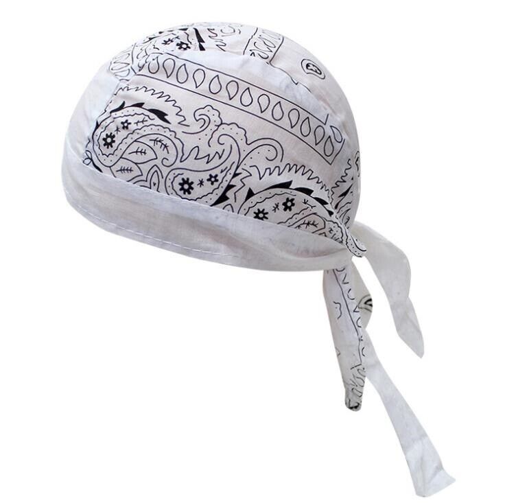 Men Cooling Durag Du-rag Wave Cap Hat Doo Rag Biker Bandana Head Wrap Skull  Cap