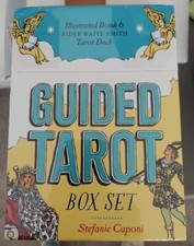 Guided Tarot Box Set Stefanie Caponi Illustrated Book  Rider Smith Tarot Deck.