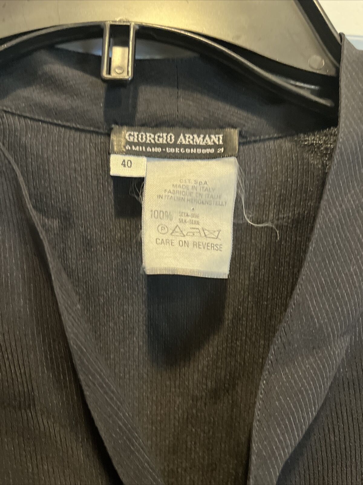 giorgio armani Black silk Tunic blouse Size 40 - image 7