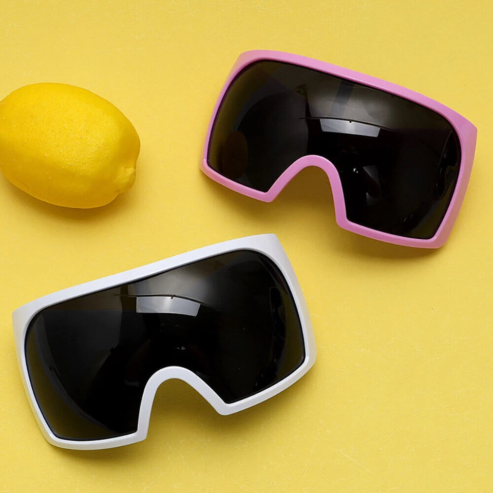 Oversized XXL Shield Sunglasses Men's Women PUNK Shades Glasses Outdoor Eyewear - Image 3 of 3