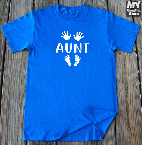 New Aunt T-shirt Pregnancy Announcement Baby Surprise Pregnancy Reveal Ideas - Picture 6 of 12