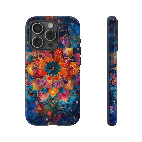 Mandala Flower Watercolor Phone Case for iPhone, Samsung Galaxy, Pixel - 第 46/256 張圖片