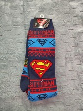 Superman NWT Holiday Men's Socks Multi Color