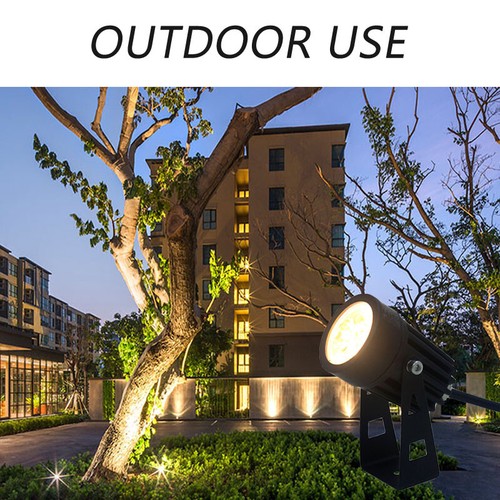 3000K/6000K 12V 5W LED Outdoor Landscape Light IP65 US Plug Garden Spotlight - Picture 7 of 12