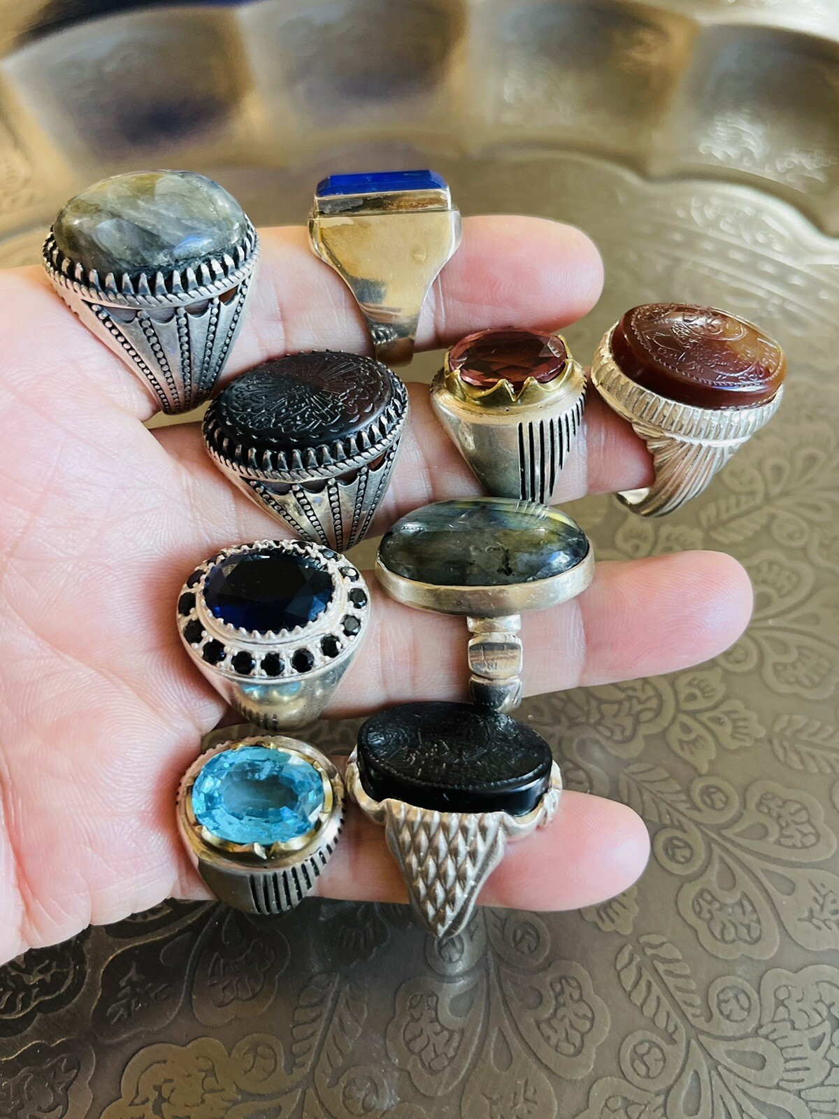 aqeeq ring men - image 1