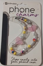 Cell Phone Charm Hanging Lanyard/Strap Colorful W/Pink Hearts New in Package