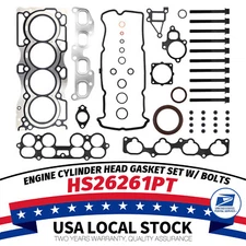 MLS Head Gasket Set Bolts Fit for 02-06 Nissan Altima Sentra SE-R 2.5 16V QR25DE