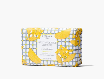BEEKMAN 1802 GOAT MILK SOAP - HONEY & ORANGE BLOSSOM (9oz/Full Size)