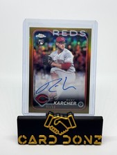 2024 Topps Chrome Update Series Ricky Karcher TrueGold Refractor /50 Reds Auto