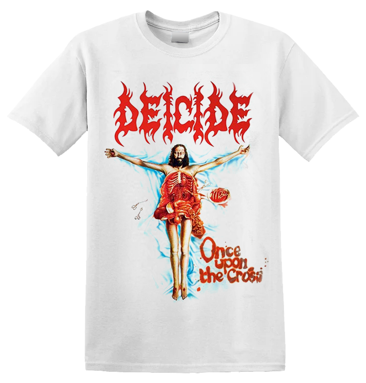 DEICIDE - 'Once Upon the Cross ' T-Shirt (White) | eBay