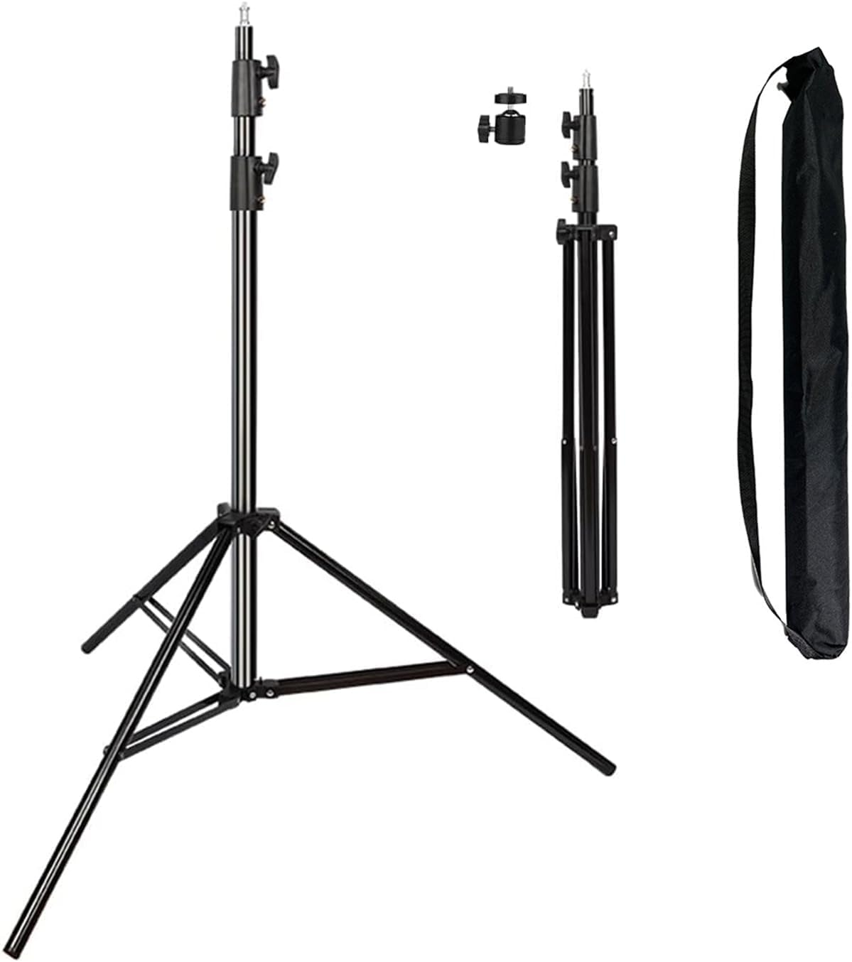 Heavy Duty Light Stand 9.5 Feet/2.8 Meters Adjustable Spring Cushioned Metal Pho