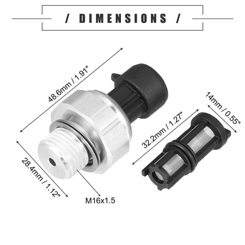 Fit For Chevy GMC Hummer Oil Pressure Sensor Switch W/Filter 12677836 917-143 - Picture 6 of 8