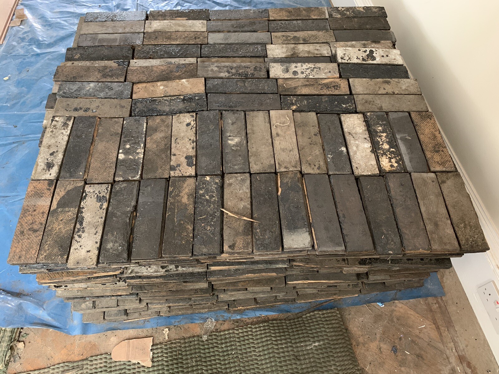 reclaimed parquet flooring eBay