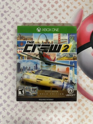 The Crew 2 - Steelbook Gold Edition - Microsoft Xbox One NEW Collectors Limited
