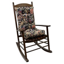 Rocking Chair Cushion Set 17"x17" Soft Seat  Back Pad ReclinerCushion 2 Pce Set