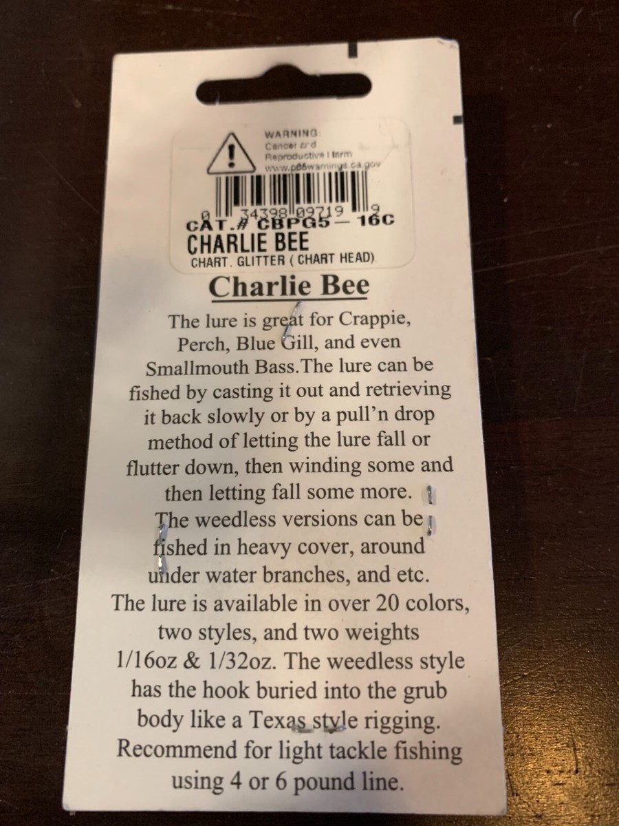 CHARLIE ABEILLE appât de pêche/appât perle/noir/brillant curseur