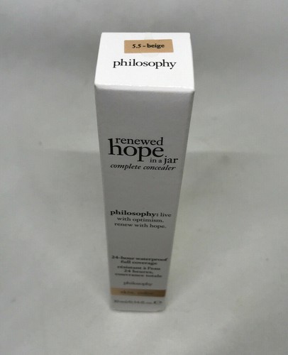 PHILOSOPHY RENEWED HOPE IN A JAR COMPLETE CONCEALER 5.5 BEIGE .34 OZ 24 HR WATER - Picture 3 of 6