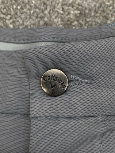 Callaway Performance Golf Shorts Men's 32x9 Gray Button Back Pocket 4874 - Picture 2 of 9